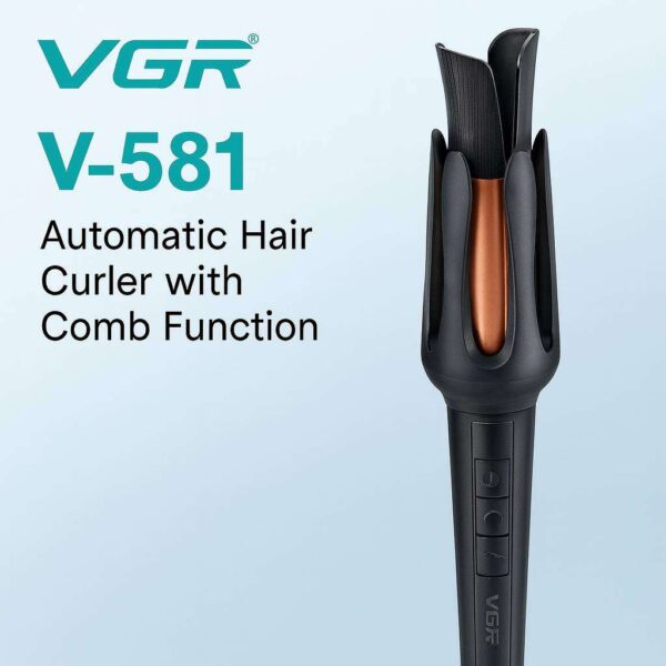 دستگاه فر کننده مو جادویی مدل V581 وی جی آر Vgr Automatic Hair Curler V581 - Image 2