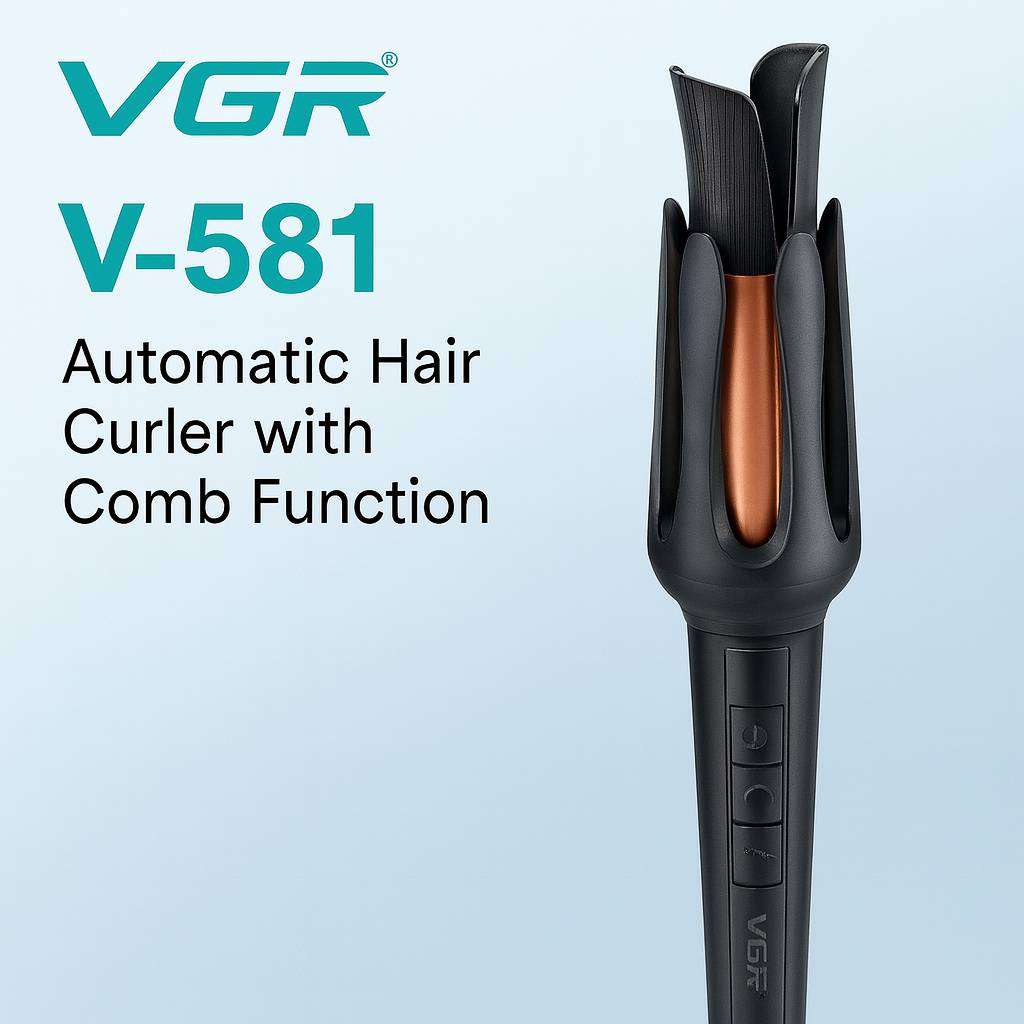 دستگاه فر کننده مو جادویی مدل V581 وی جی آر Vgr Automatic Hair Curler V581 - Image 2