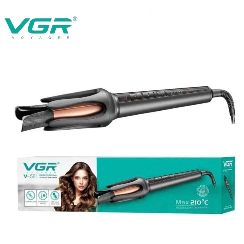 دستگاه فر کننده مو جادویی مدل V581 وی جی آر Vgr Automatic Hair Curler V581 - Image 3