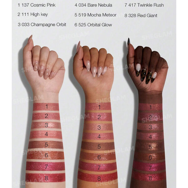 رژ لب مایع شاین استارداست شیگلم Sheglam Stardust Glitter Liquid Lipstick - Image 2