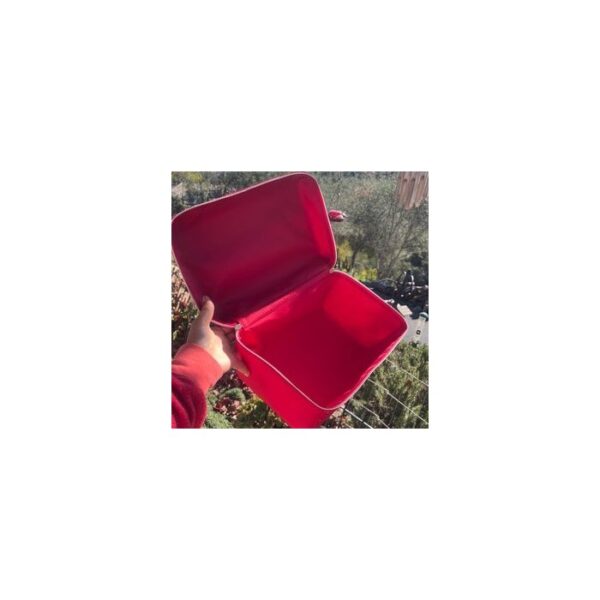 کیف آرایشی استی لادر Estee Lauder Red Velvet w/Gold Stars Bag Train Case