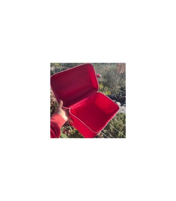 کیف آرایشی استی لادر Estee Lauder Red Velvet w/Gold Stars Bag Train Case