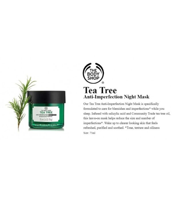 ماسک شب درخت چای بادی شاپ The Body Shop Tea Tree Skin Clearing Night Mask