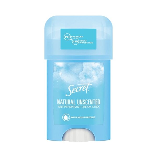 استیک ضد تعریق كرمی سکرت Secret Natural Unscented Antiperspirant Cream Stick 48H