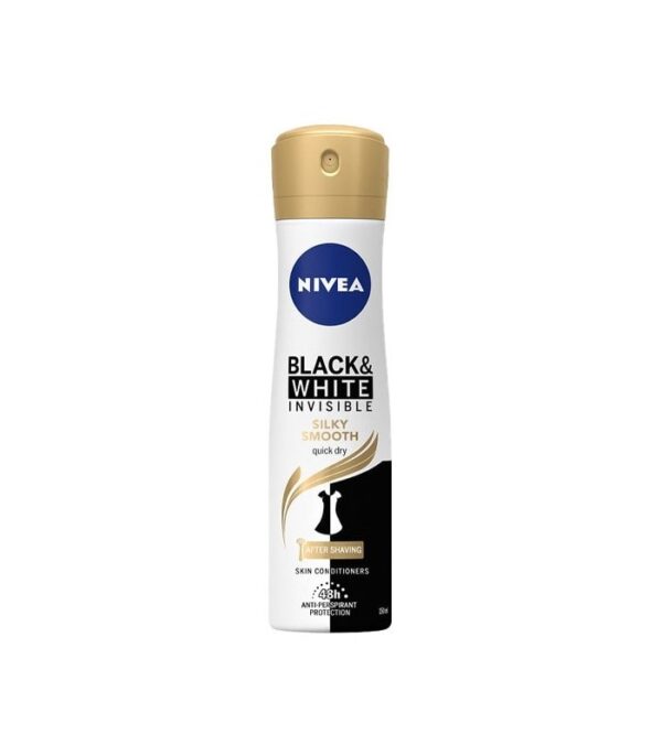 اسپری ضد تعریق زنانه بلک اند وایت نیوا مدل Nivea Anti Transpirant Black & White Invisibe Silky Smooth