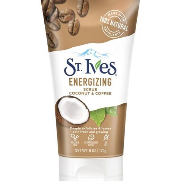 اسکراب تیوبی سینت ایوز  St.Ives Energizing Coconut & Coffee SCRUB 170 gr