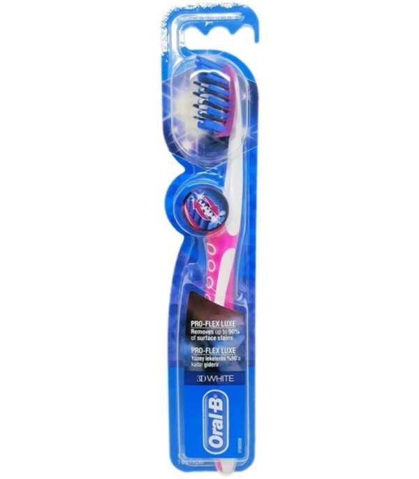 مسواک نرم پرو فلکس اورال بی Oral-B Pro-Flex 3D White Luxe Tooth Brush Soft