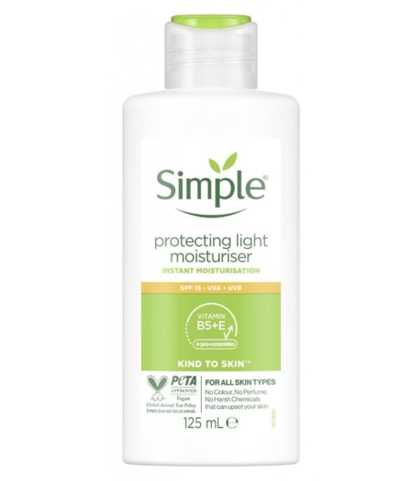 مرطوب کننده ضد آفتاب لایت سیمپل Simple Light SPF 15 Moisturiser 125ml