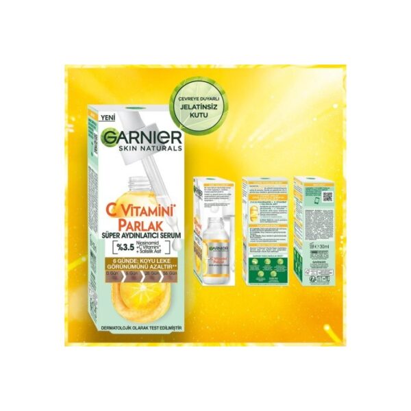 سوپر سرم ویتامین سی و نیاسینامید و سالیسیلیک اسید Garnier C Vitamini Niacinamide Super Serum