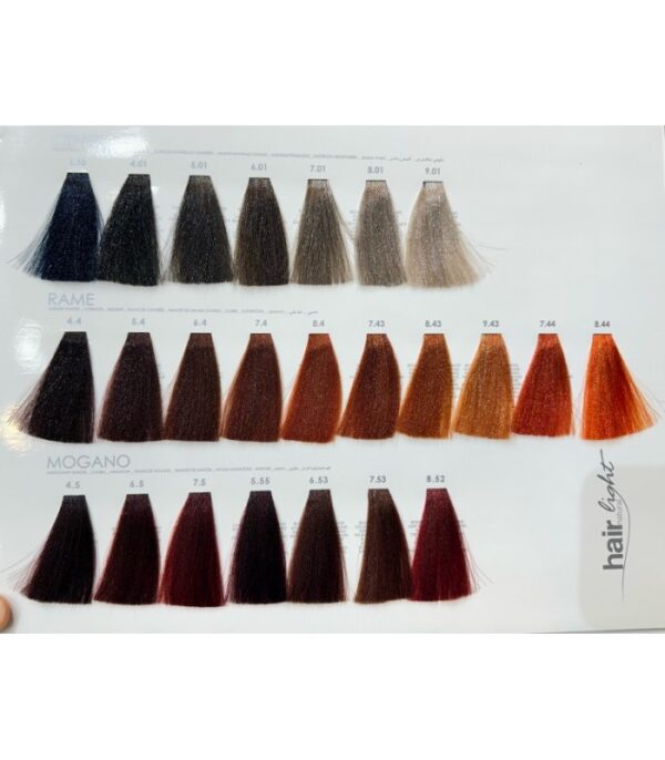 رنگ موی ویتامینه تخصصی هیرلایت  Hair Natural Light Cream Colornate 100ml