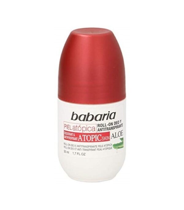 مام رول ضد تعریق باباریا مدل اتوپیک Babaria Roll On Deodorant Atopic Skin 50 Ml