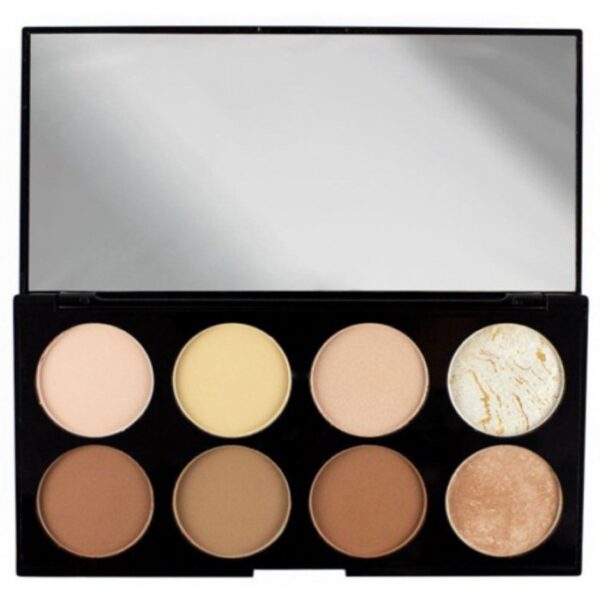 پالت کانتور و هالایتر خشک رولوشن Revolution Ultra Powder Contour Palette