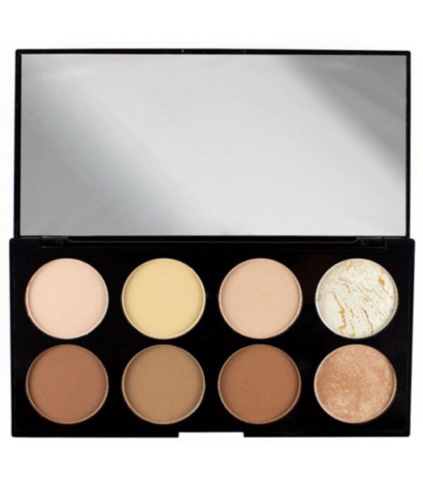 پالت کانتور و هالایتر خشک رولوشن Revolution Ultra Powder Contour Palette