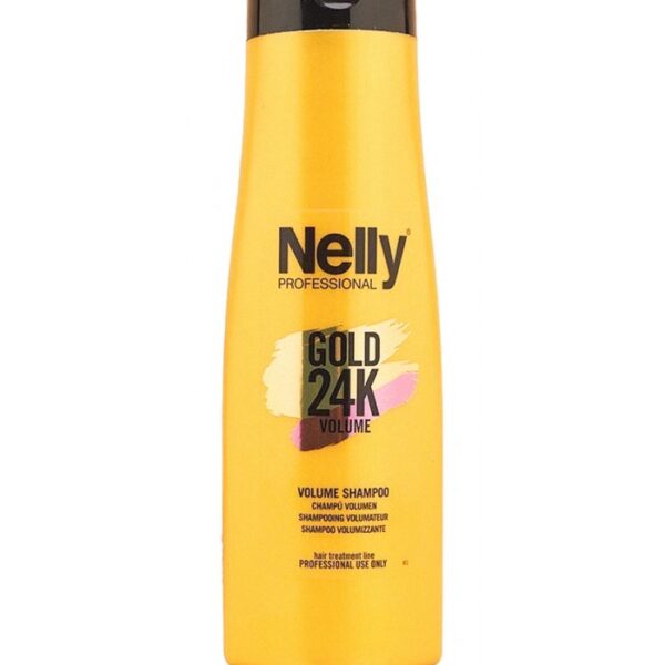 شامپو حجم دهنده گلد نلی Nelly Gold 24k Volume Shampoo 400ml