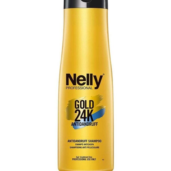 شامپو ضد شوره گلد نلی Nelly Gold 24k Antidandruff Shampoo 400ml
