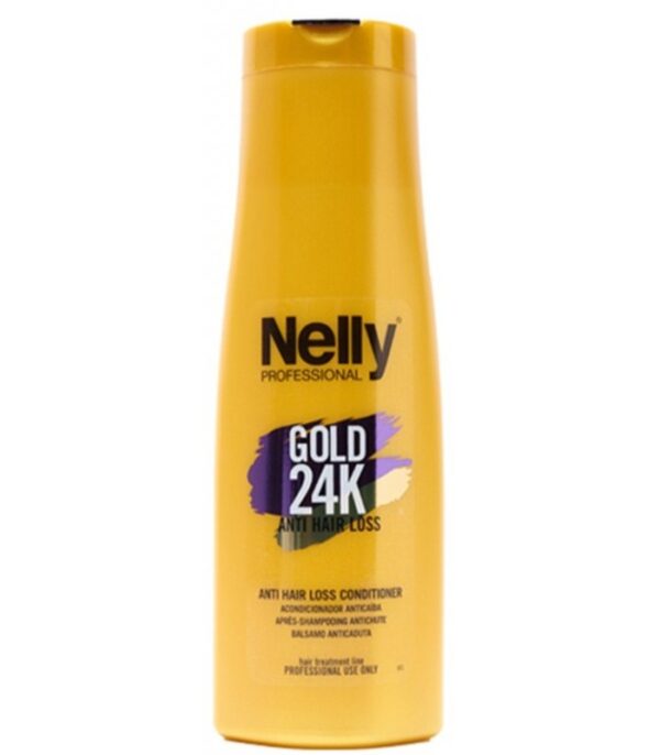 نرم كننده ضد ریزش گلد نلی Nelly Gold 24k Anti Hair Loss Conditioner 400ml