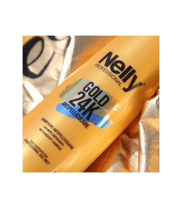شامپو ضد شوره گلد نلی Nelly Gold 24k Antidandruff Shampoo 400ml