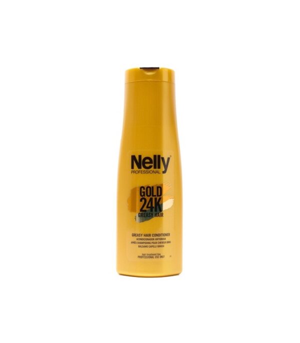 نرم کننده موی چرب گلد نلی  Nelly Professional Greasy Hair Conditioner 24K
