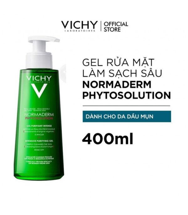 ژل شستشو پوست چرب و حساس ویشی Vichy Gel Purifiant Intense 400ml