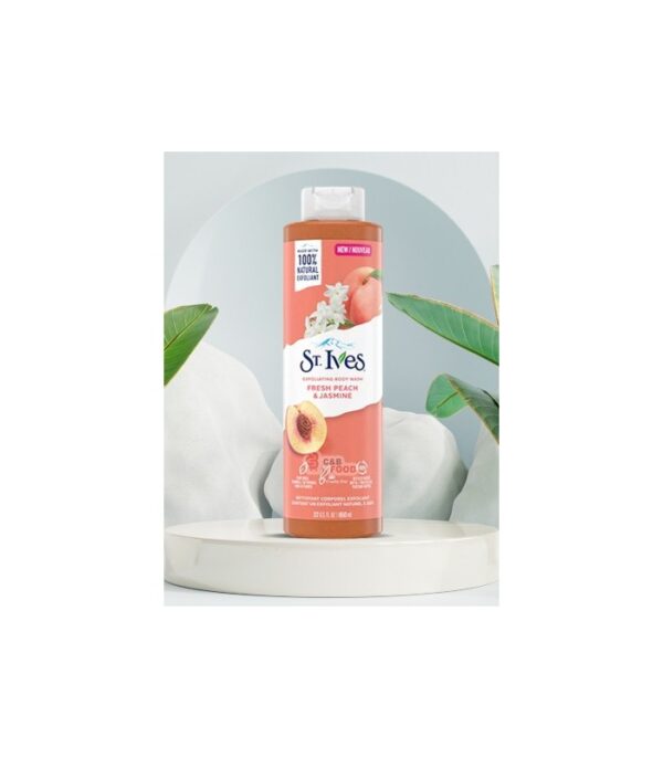 شامپو بدن هلو و گل ياس سینت ایوز St.Ives Fresh Peach & Jasmine Body Wash 650ml