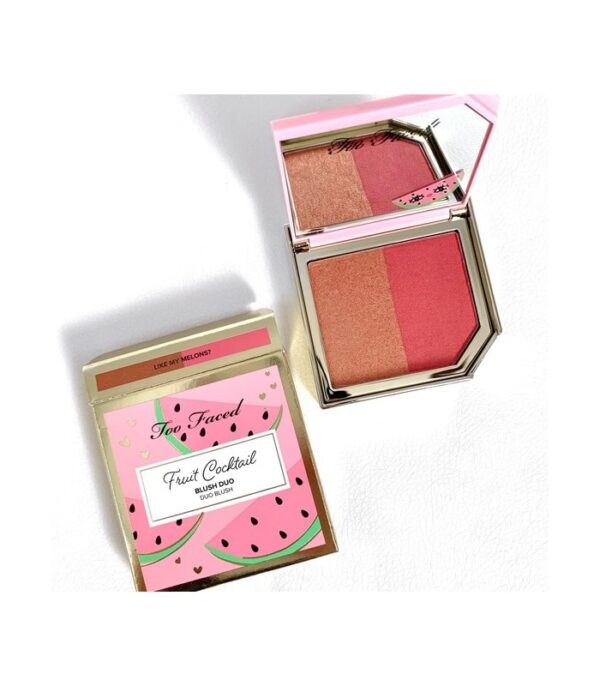 پالت رژگونه و هايلايتر تو فیس Too Faced Fruit Cocktail Blush Duos Like My Melons