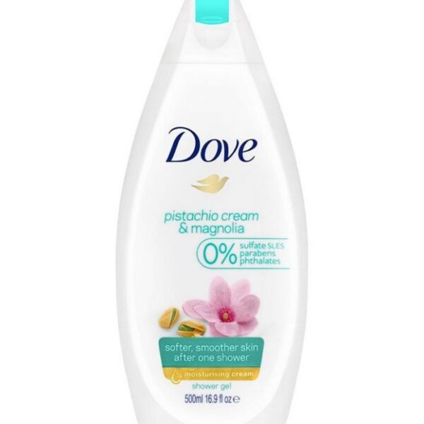 شامپو بدن عصاره پسته و گل مگنولیا داو  Dove Pistachio Cream Magnolia Body Wash 500Ml