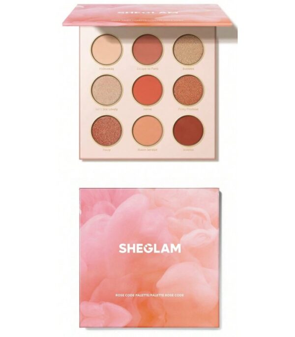 پالت سایه 9 رنگ رز شیگلم Sheglam Rose Code Eyeshadow Palette