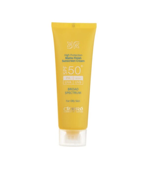 ضد آفتاب سینره مناسب پوست های چرب +SPF50 - بی رنگ