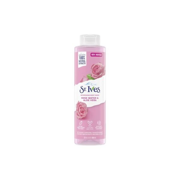 شامپو بدن گل رز و آلوورا سینت ایوز St.Ives Rose Water & Aloe Vera Body Wash 650ml