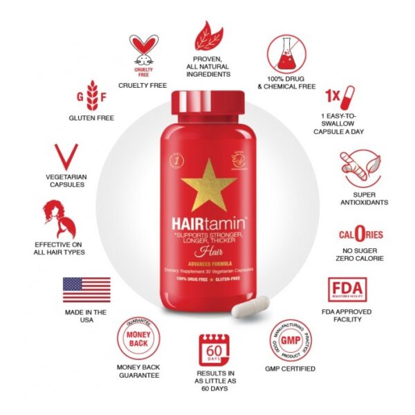 تقویت مو هیرتامین Hairtamin ADVANCED FORMULA