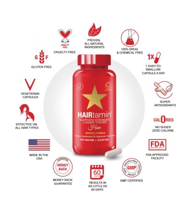 تقویت مو هیرتامین Hairtamin ADVANCED FORMULA