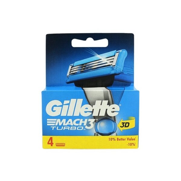 یدک تیغ ۴ عددی ژیلت مدل Gillette Mach3 Turbo