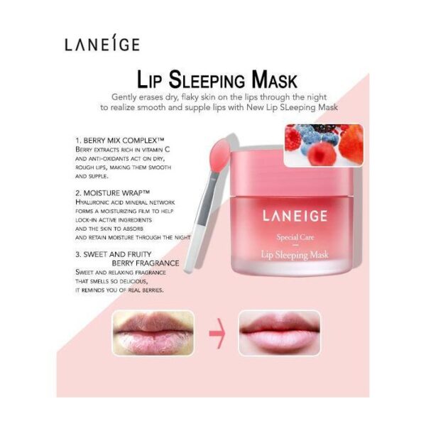 ماسک لب لانیج نرم کننده و مغذی شب Laneige Lip Sleeping Mask Berry