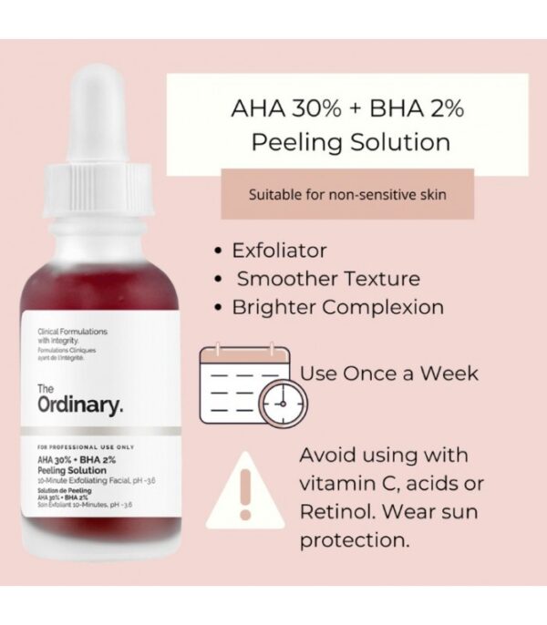 سرم پیلینگ و لایه بردار اوردینری Ordinary Peeling Solution AHA 30% + BHA 2%