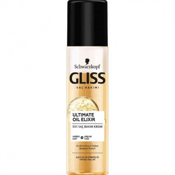 اسپری دوفاز گلیس موهای حساس و آسیب دیده Gliss Ultimate Oil Elixir