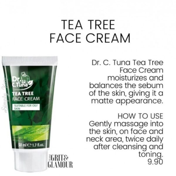آبرسان درخت چای ضد جوش دکتر سی تونا فارماسی Farmasi Dr.C.Tuna Tea Tree Face Cream