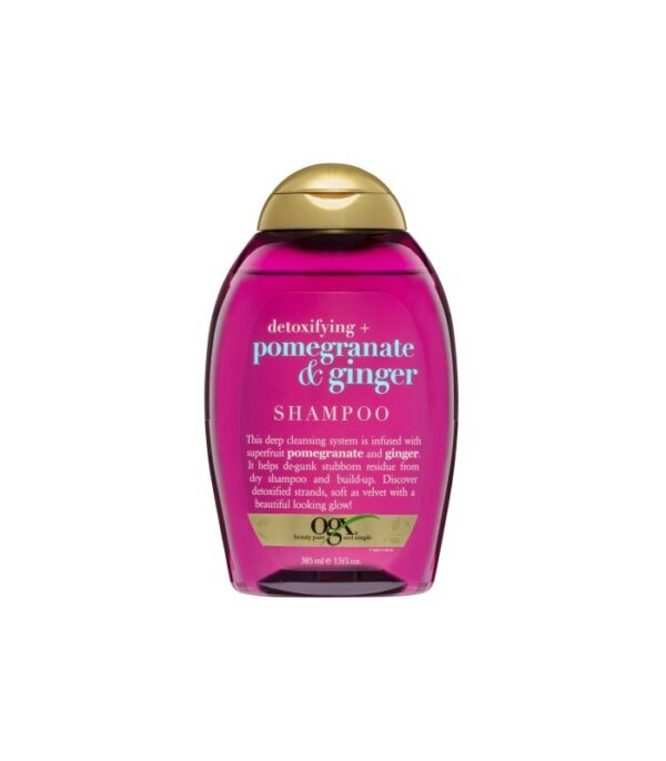 شامپو پاک کننده انار و زنجبیل او جی ایکس Ogx Detoxifying Pomegranate and Ginger Shampoo