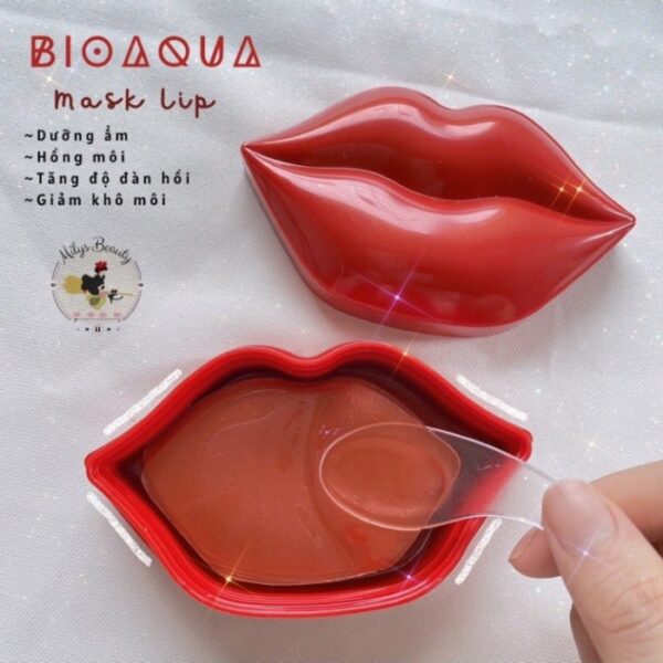 ماسک لب 20 عددی عصاره گیلاس بیوآکوا Bioaqua Cherry Collagen Moisturizing Lip Mask