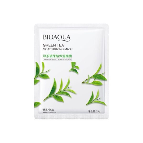 ماسک ورقه ای چای سبز بیوآکوا Bioaqua Green Tea Moisturizing Mask
