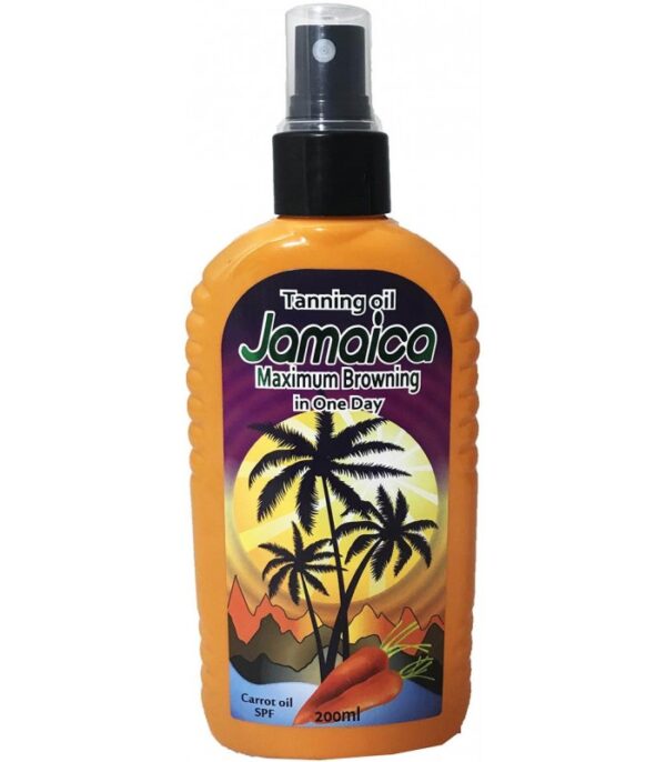 روغن آفتاب برنزه کننده جامائیکا حاوی عصاره هویج Jamaica Maximum Browning tanning Oil