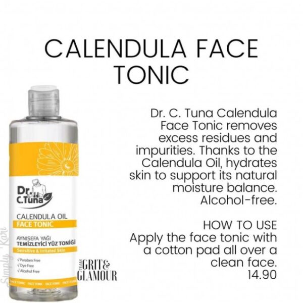 تونر پوست خشک و حساس کالندولا فارماسی Farmasi Dr. C. Tuna Calendula Face Tonic