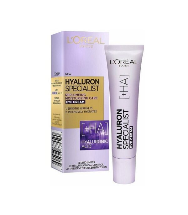 آبرسان دورچشم لورال هیالورونیک اسید Loreal Hyaluron HA+ Eye Cream