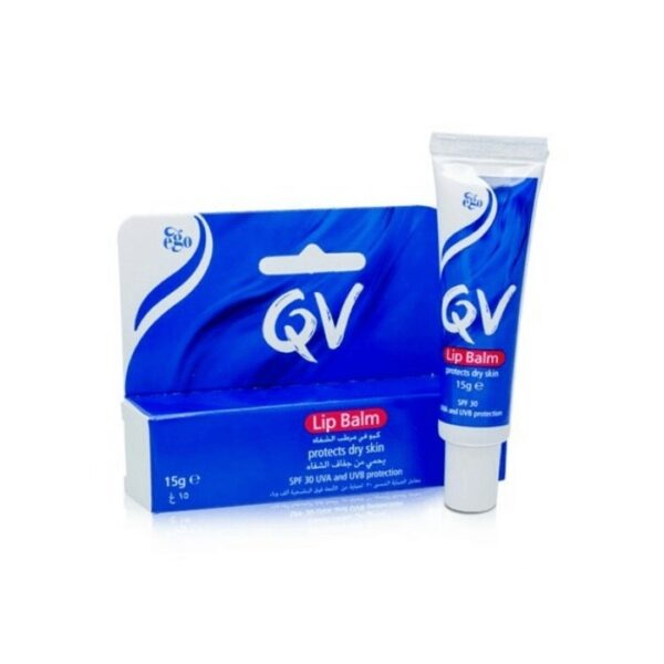 بالم لب کیووی مناسب لب های خشک و ترک دار QV SPF30 Protects Dry Skin Lip Balm