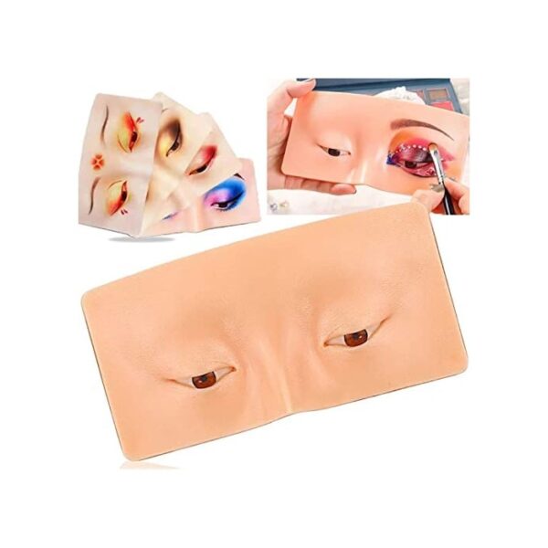 پوست مصنوعی آرایش چشم و ابرو کرکتر Character Makeup Face Silicone Eye Practice Board