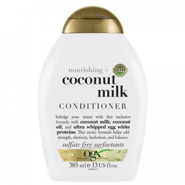 نرم کننده مو بدون سولفات شیر نارگیل او جی ایکس Ogx Coconut Milk Conditioner