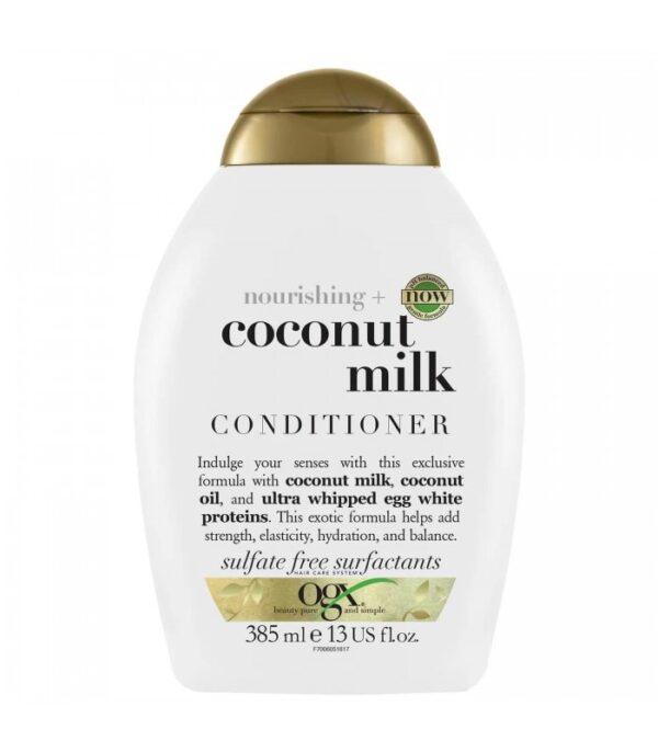 نرم کننده مو بدون سولفات شیر نارگیل او جی ایکس Ogx Coconut Milk Conditioner