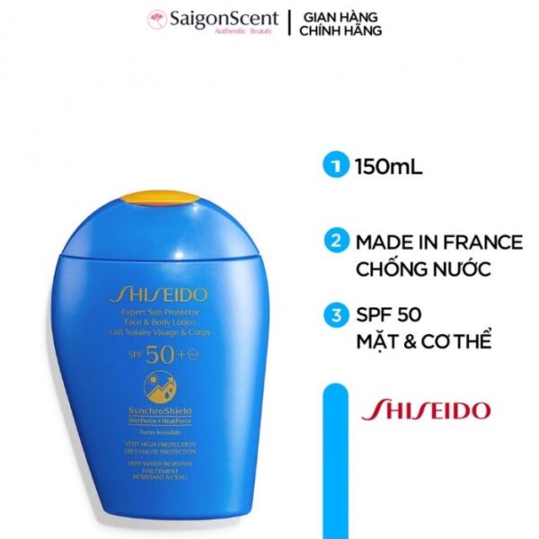 ضد آفتاب ضد چروک شیسیدو  Shiseido Expert Sun Protector SPF50-150ml