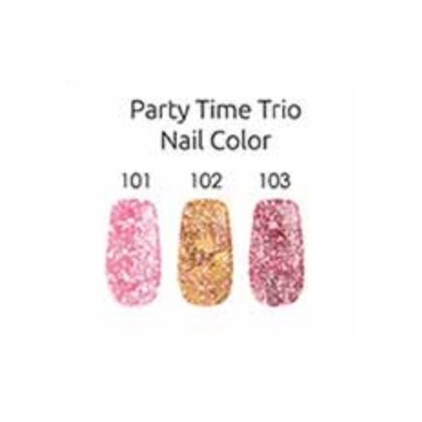 پک 3 عددی لاک گلدن رز Golden Rose Party Time Trio Nail Color