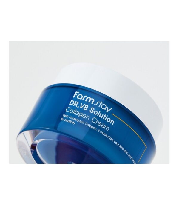 کرم آبرسان هیالورونیک کلاژن ساز فارم استی Farmstay Face Cream Dr.V8 Collagen